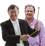 Michael Seal (conductor) and Peter Hill (timpanist)
